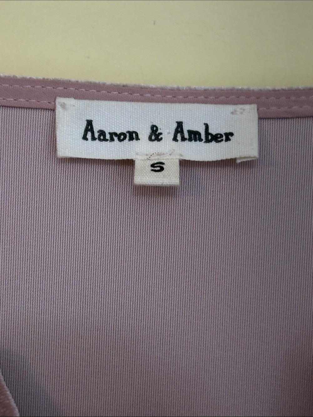 Aaron & Amber | Dusty Rose Velvet Tie-Front Peplum Balloon Sleeve Blouse Top S - Picture 5 of 11